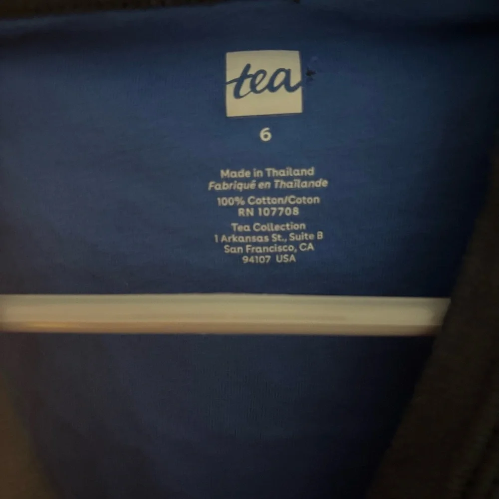 Tea Collection Blue and Yellow Raglan Tee - Picture 3 of 9